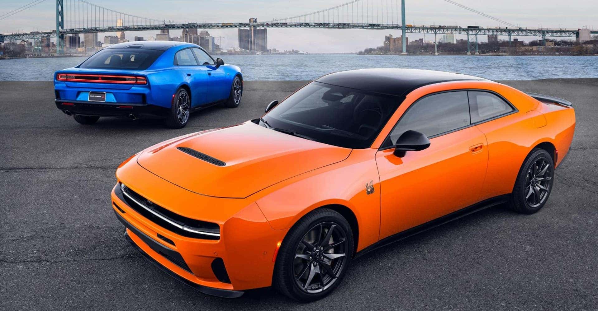 2026-Dodge-Charger-orange-and-blue