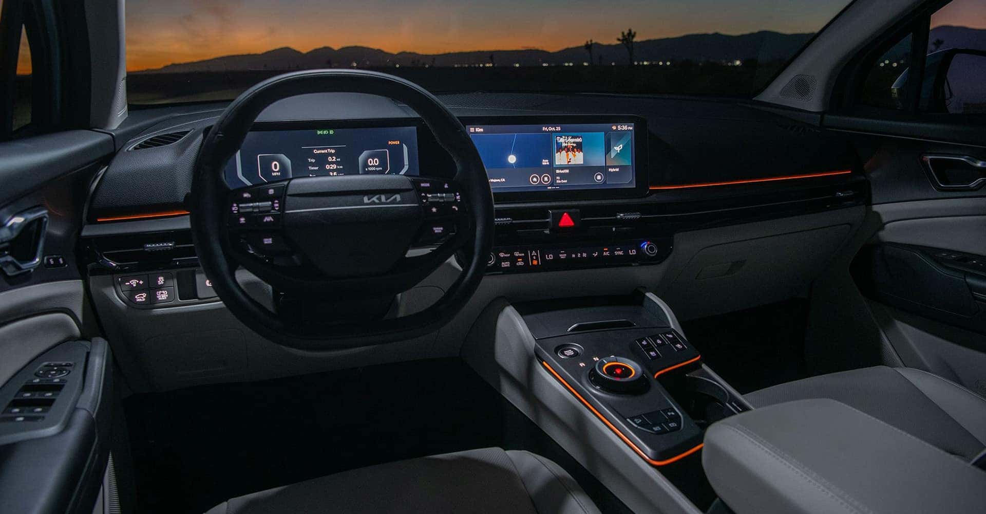 2026 Kia Sportage Hybrid front interior