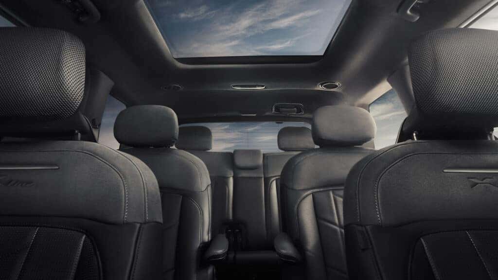 Three rows of seats on interior of 2027 Kia Telluride