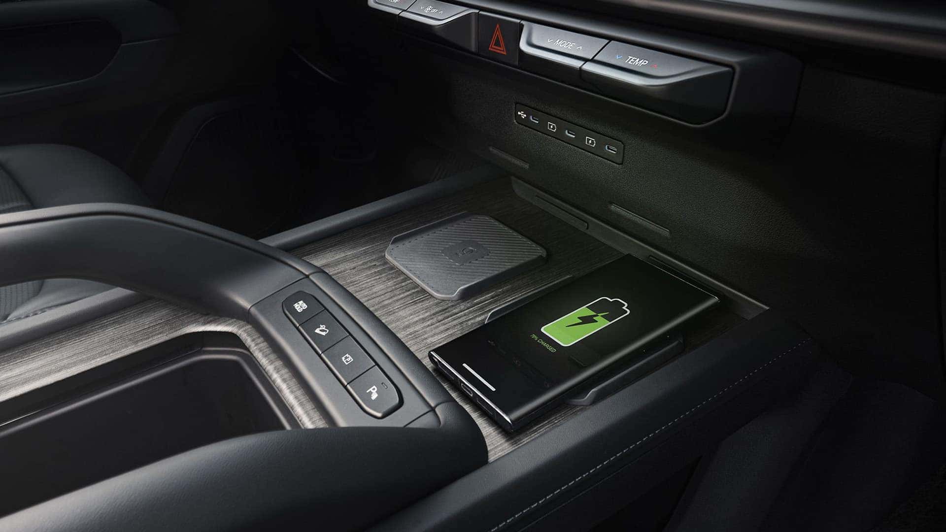 Wireless charing inside of 2027 Kia Telluride