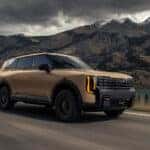 2027 Kia Telluride with mountainside