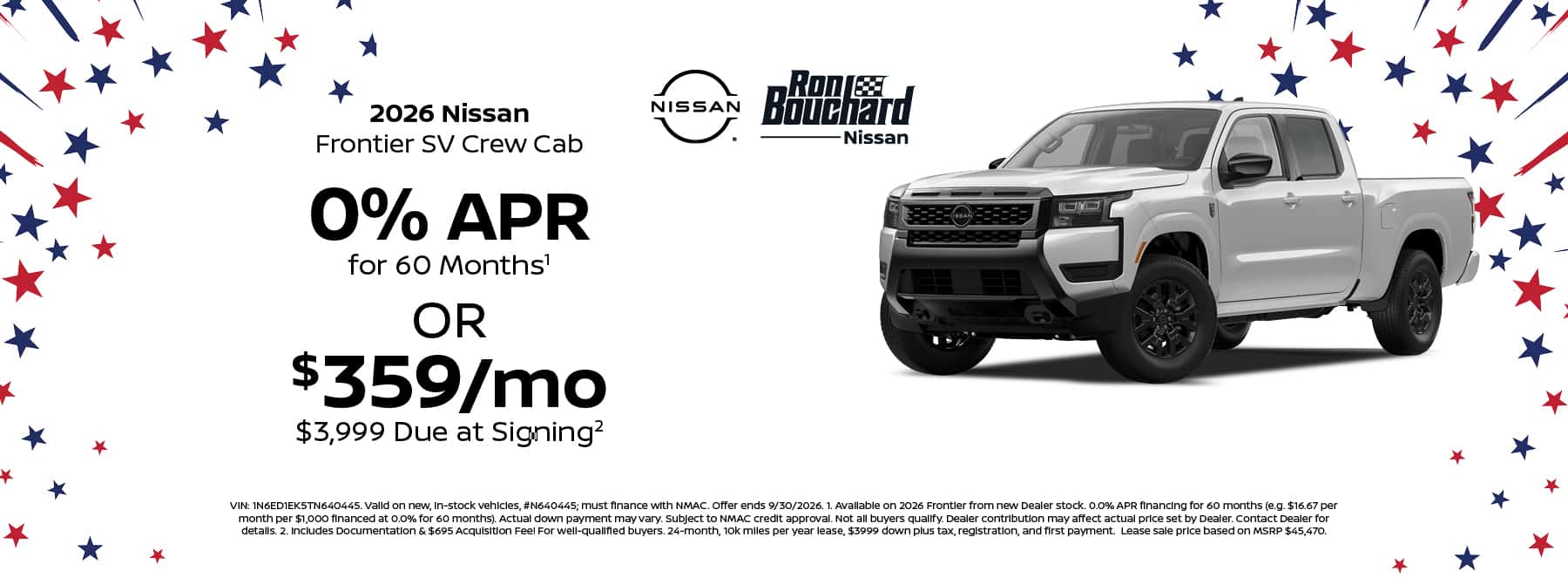 2026 Nissan Frontier SV Crew Cab