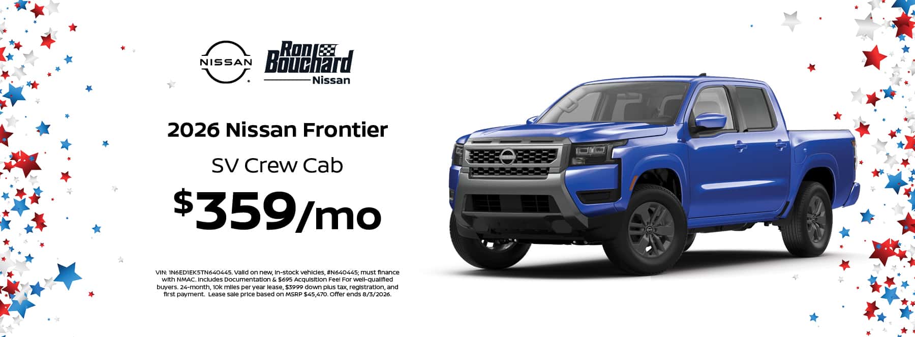 Nissan Frontier July Offer