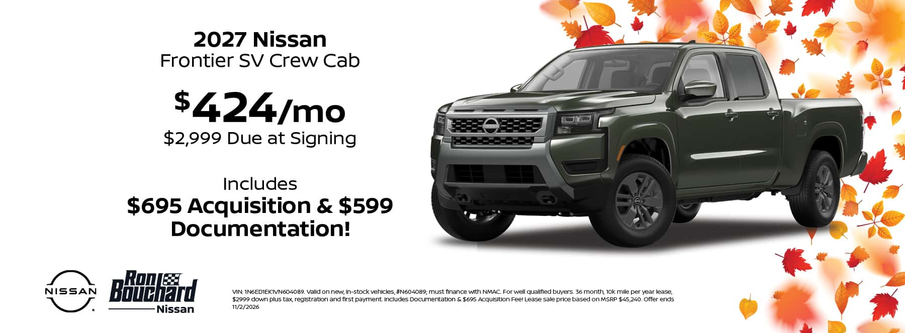 2027 Nissan Frontier SV Crew Cab
