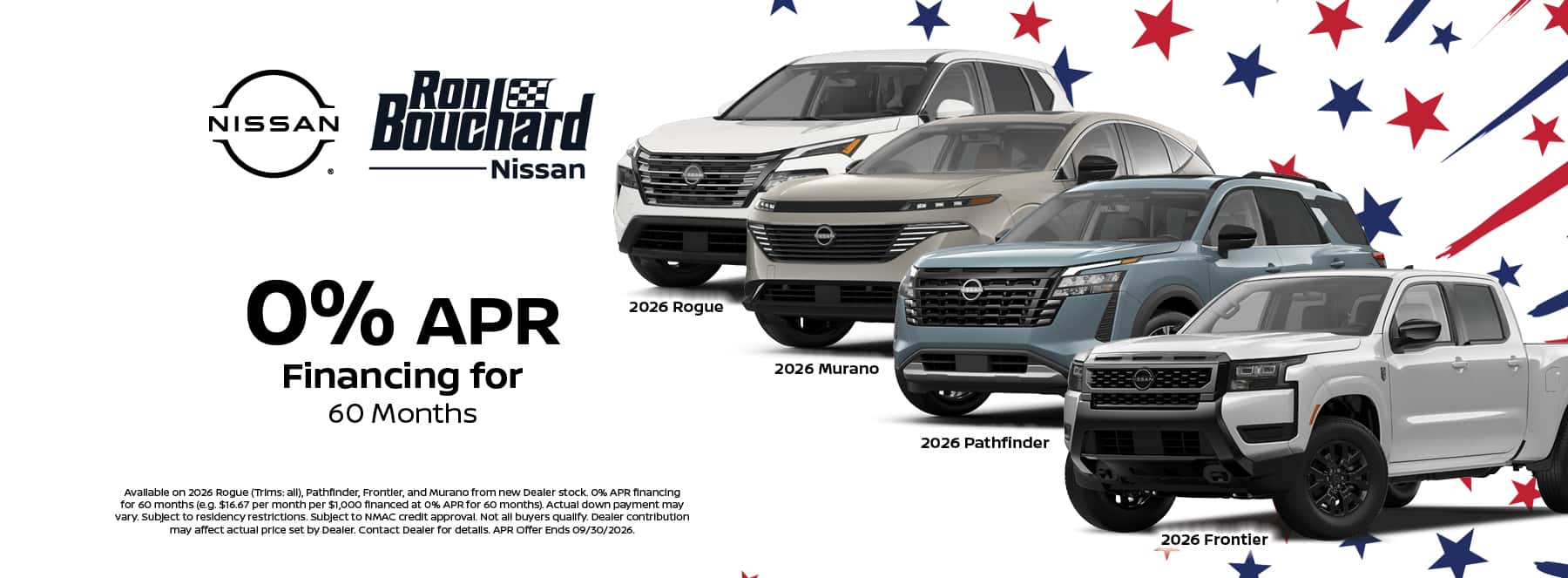 0%APR Financing for 60 Months