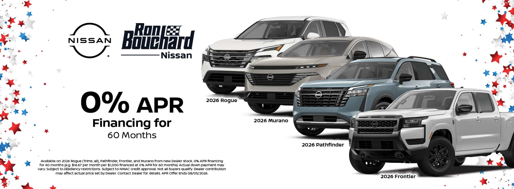 July 2026 0% Offer