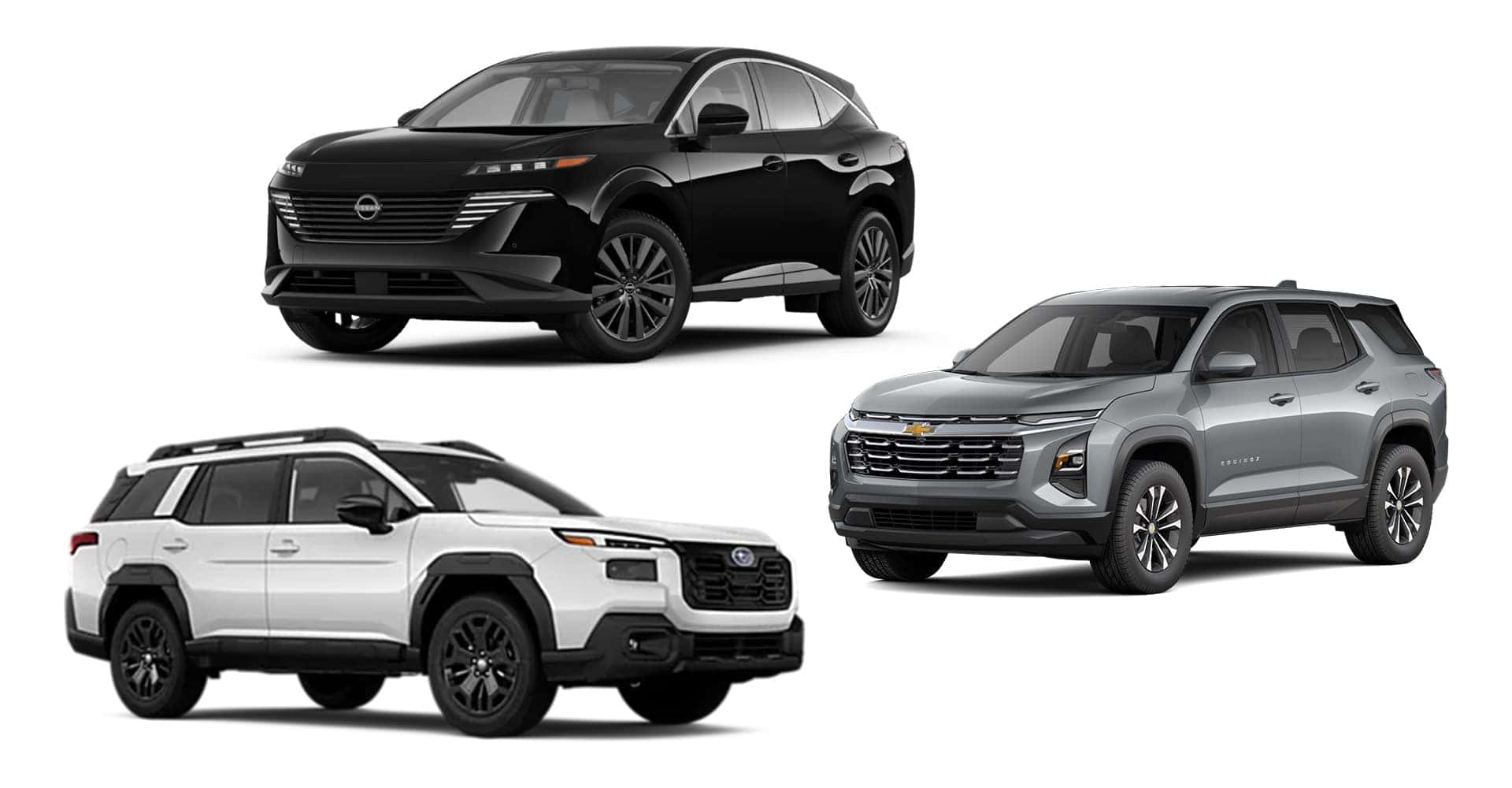 2026 Nissan Murano vs. Chevrolet Equinox vs. Subaru Outback