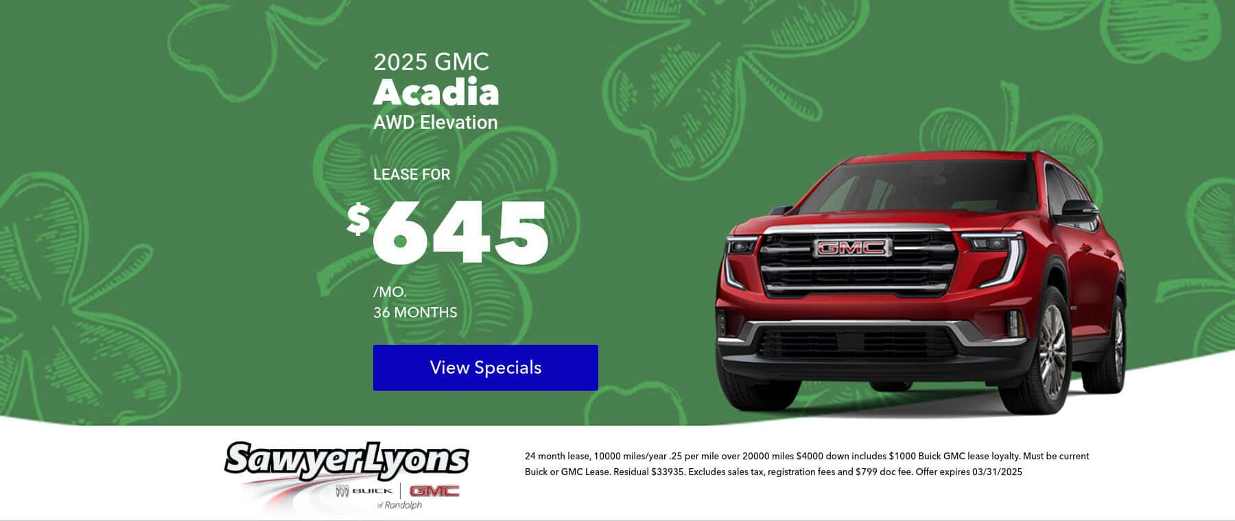 March-Special-2025-GMC-Acadia-Forester-Finance