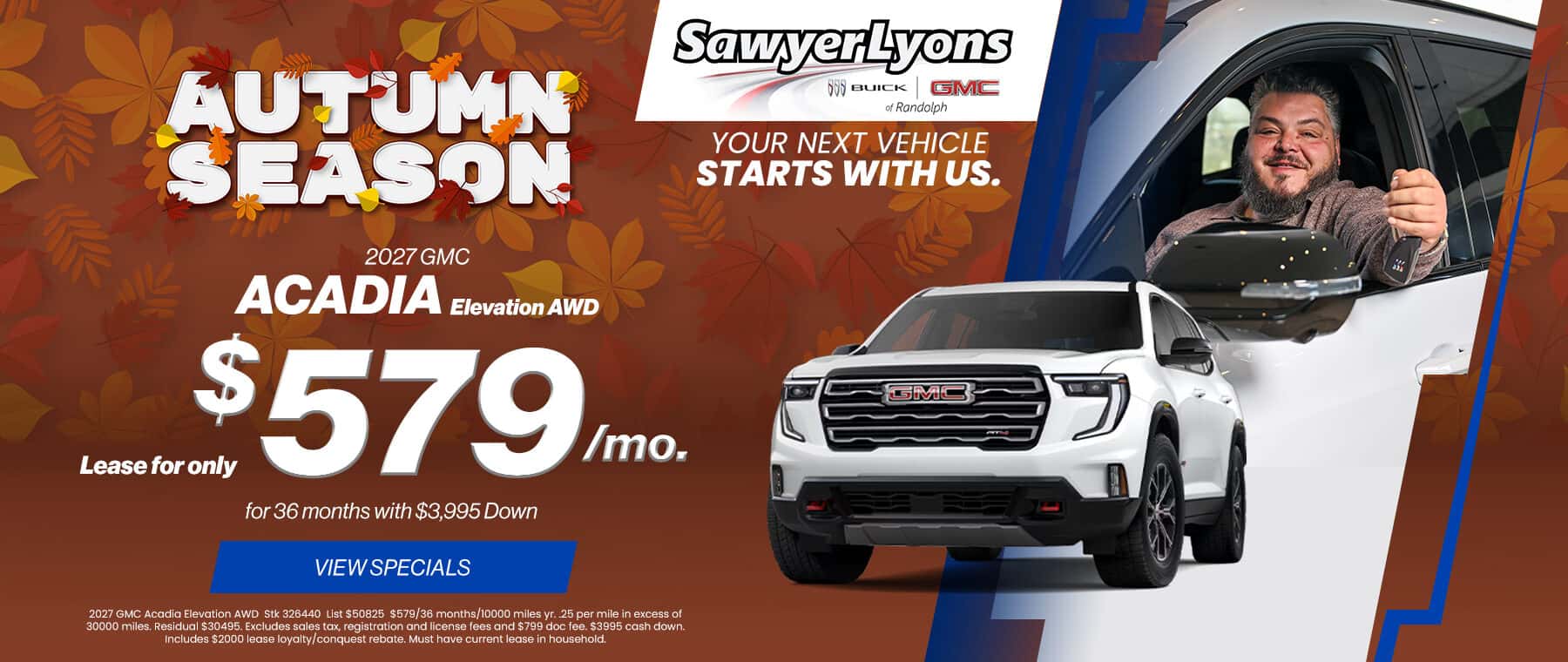 2027 GMC Acadia October Specials