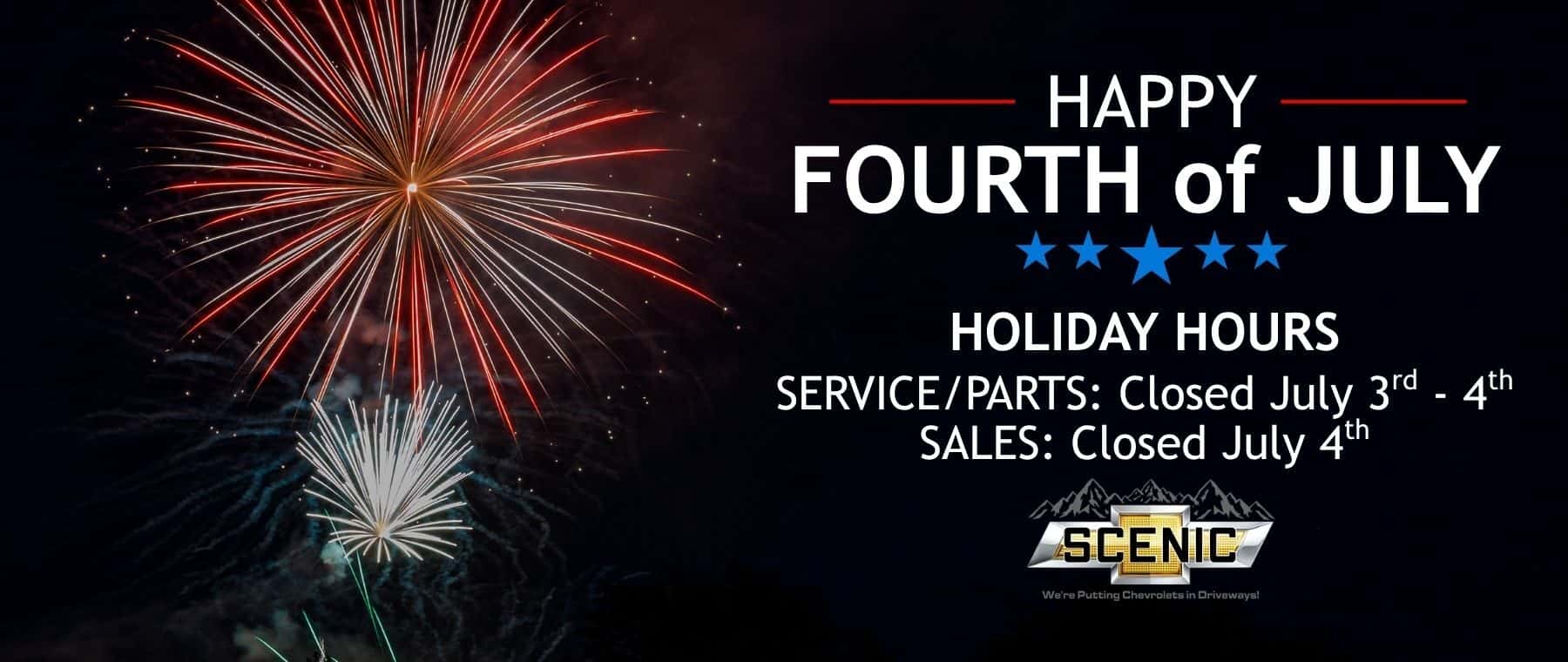4th of July Holiday Hours