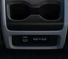 front and rear usb ports