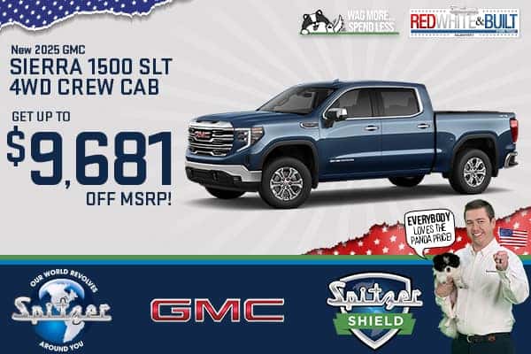 2025 GMC SIERRA 1500 SLT FOUR WHEEL DRIVE CREW CAB - Get up to $9,681 OFF MSRP!