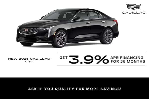2025 Cadillac CT4 - Get 3.9% APR Financing for 36 Months