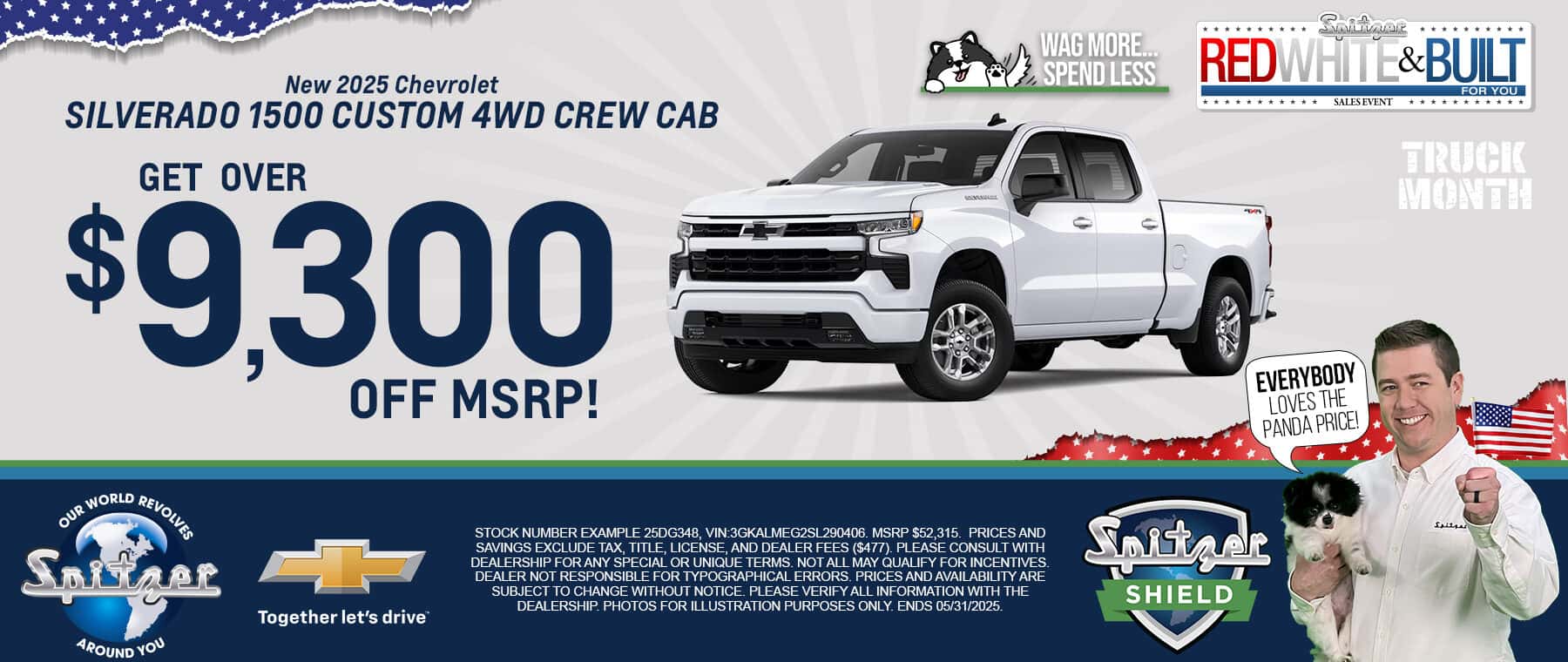 05.2025_Carrera_Get Up To $9,300 off MSRP on New 2025 Chevrolet Silverado 1500 Custom 4WD Crew Cab Models!
