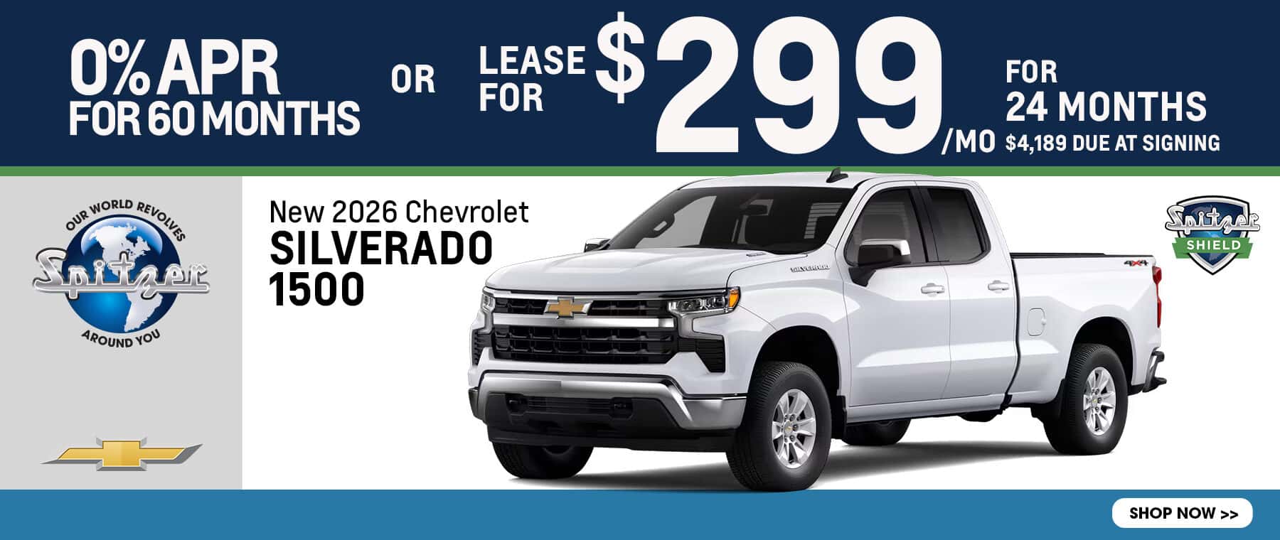 09.2026 Chevy Silverado_0% for 60 mo or lease for 299/mo