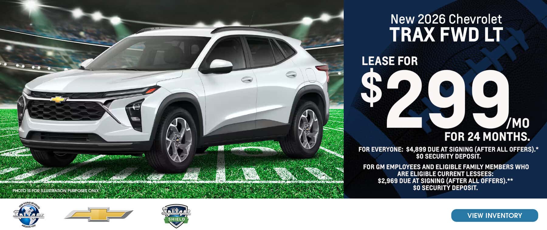 10.2026_Chevy Trax_Lease for $299 for 24 mo