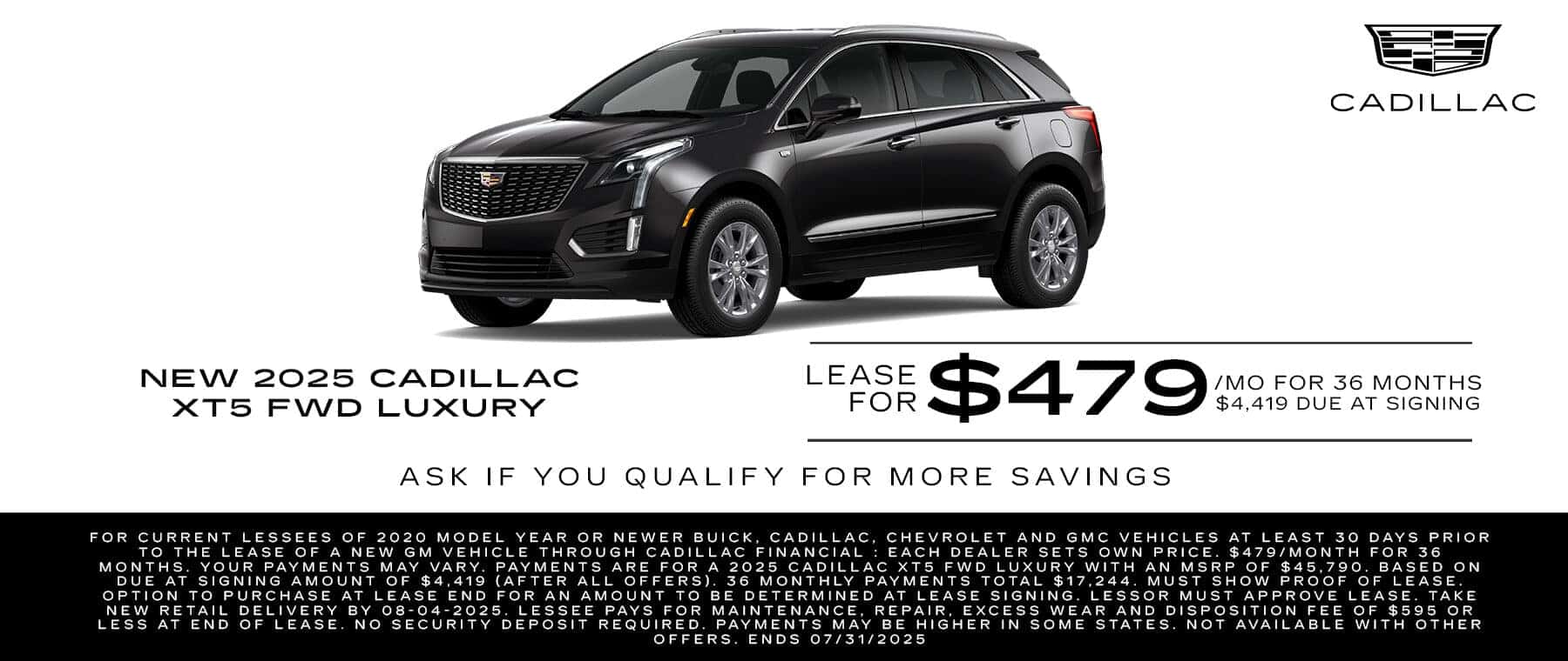 07.2025_Carrera_Lease a New 2025 Cadillac XT5 for $479/mo
