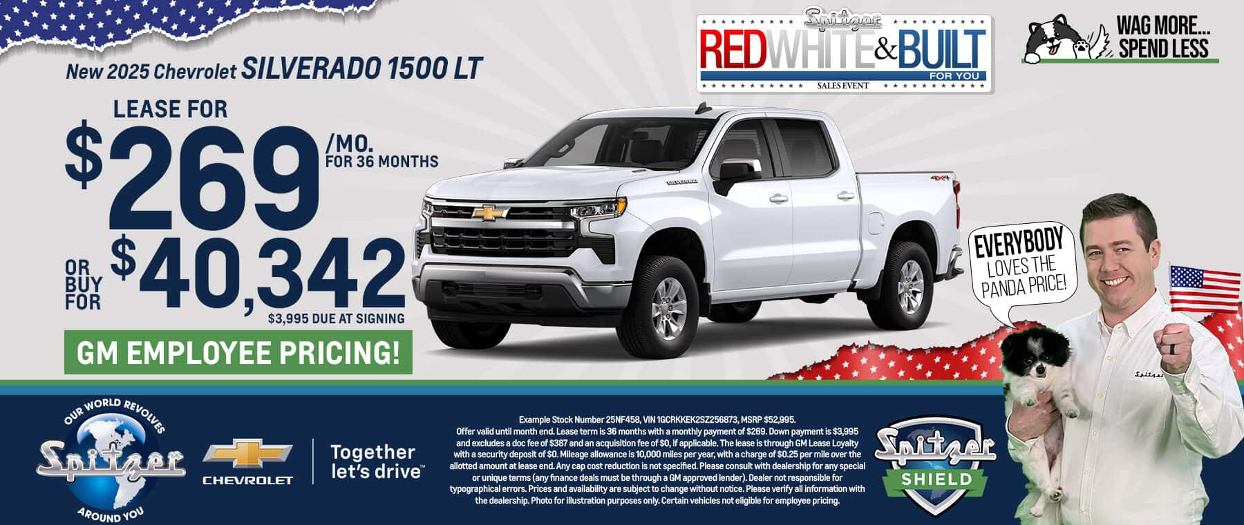 05.2025_Carrera_Lease a New 2025 Chevrolet Silverado 1500 LT for $269 a Month for 24 Months or Purchase for $40,342!