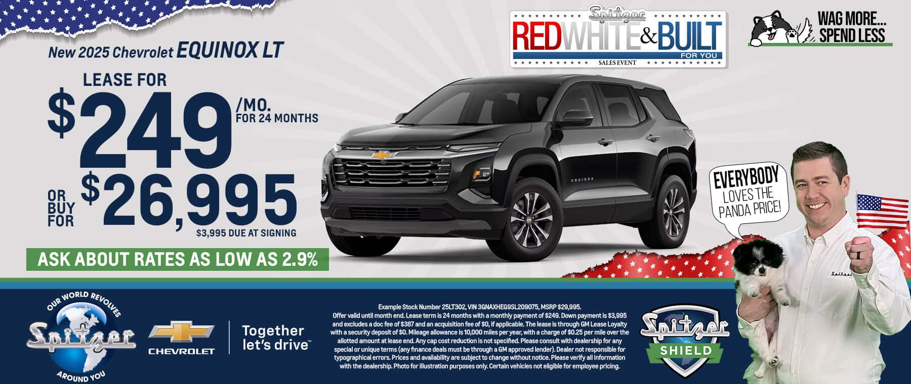 05.2025_Carrera_Lease a 2025 Chevrolet Equinox LT for $249 a Month for 24 Months or Purchase for $25,995!