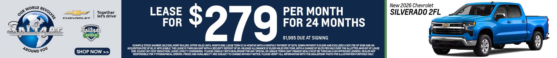 06.2026_2026 Chevy Silverado_Lease for $279 for 24 mo