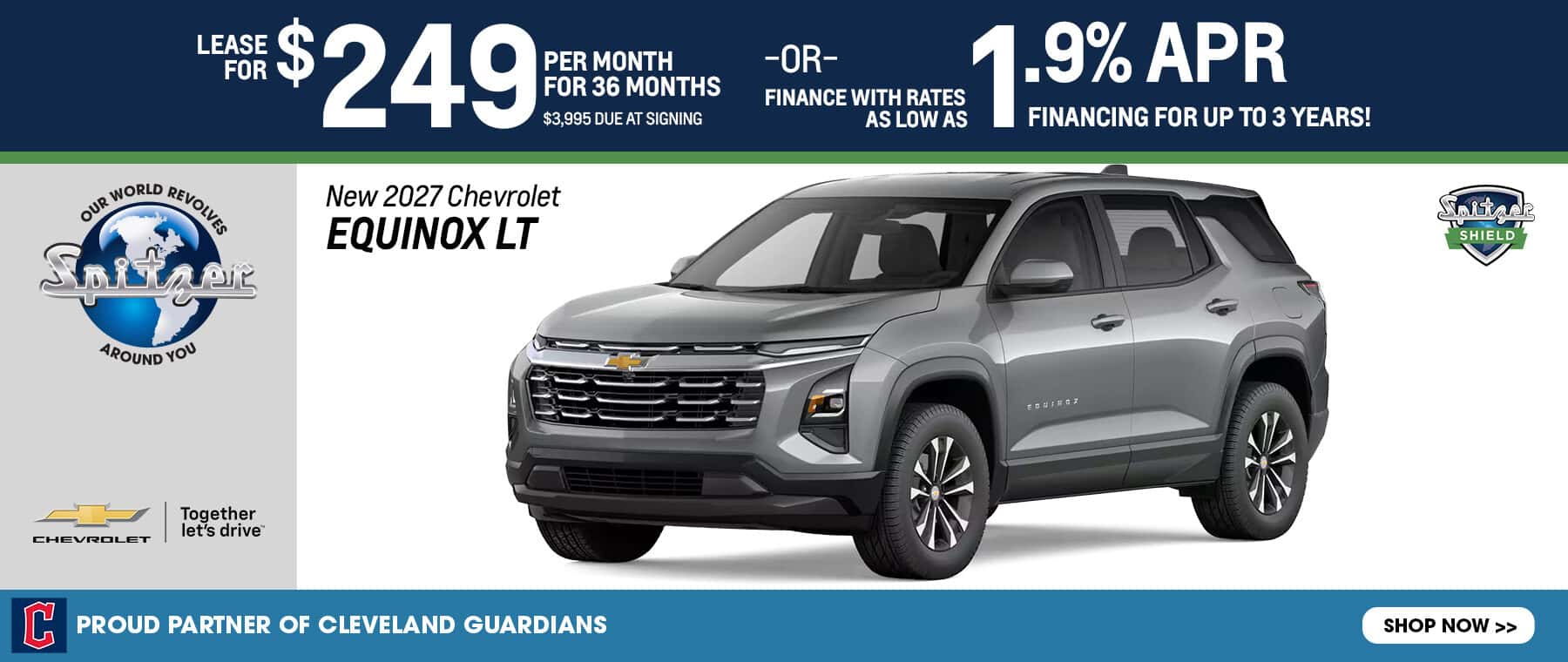 08.2026_Chevy Equinox_Lease for $249 for 36 mo OR 1.9% for 3 years