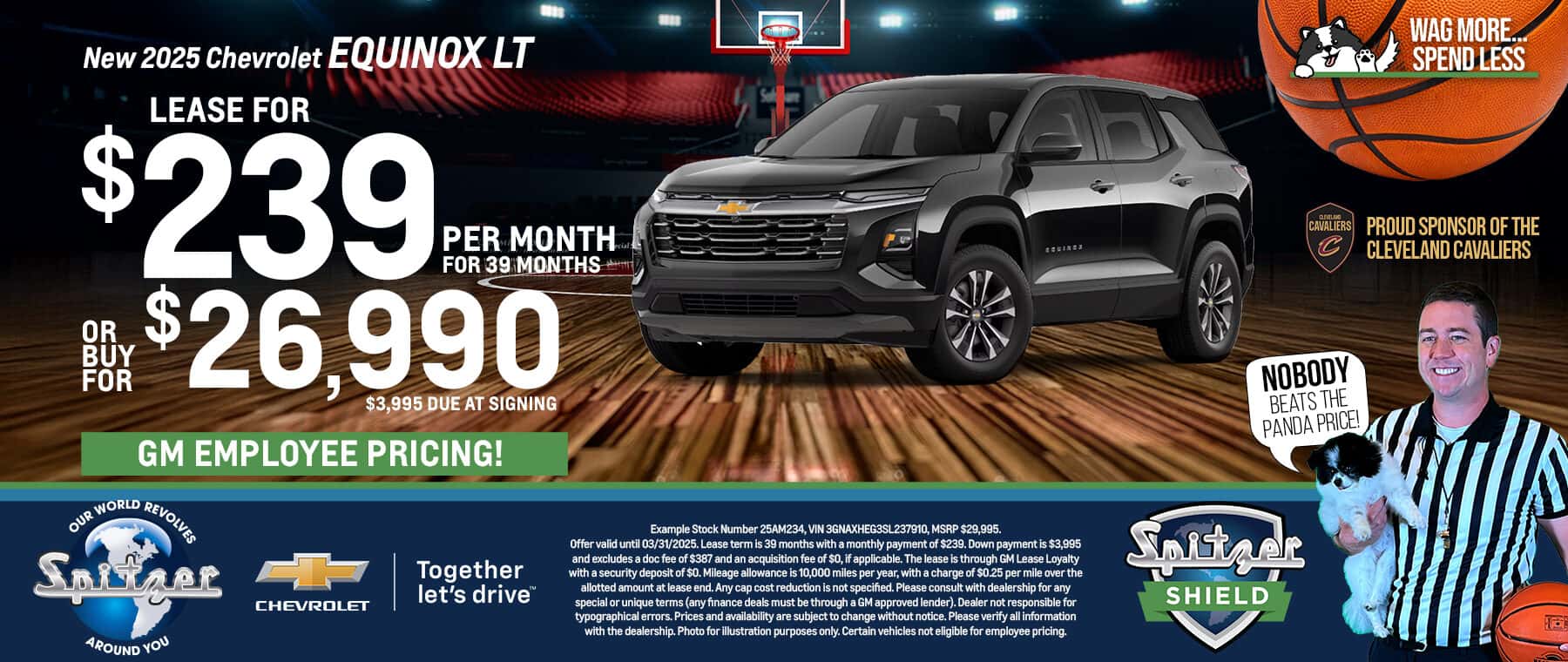 03.2025_Carrera_Lease a 2025 Chevrolet Equinox LT for $239 a Month for 39 Months or Purchase for $26,990!