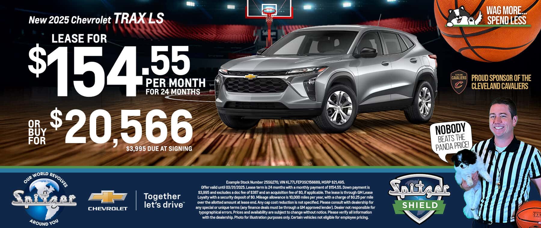 03.2025_Carrera_Lease a New 2025 Chevrolet Trax LS for $154.55 for 24 Months or Buy for $20,566!