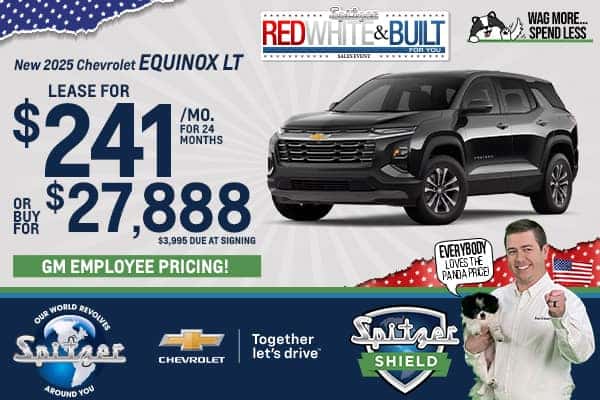 2025 Chevrolet Equinox LT - Lease for $241/mo or Buy for $27,888
