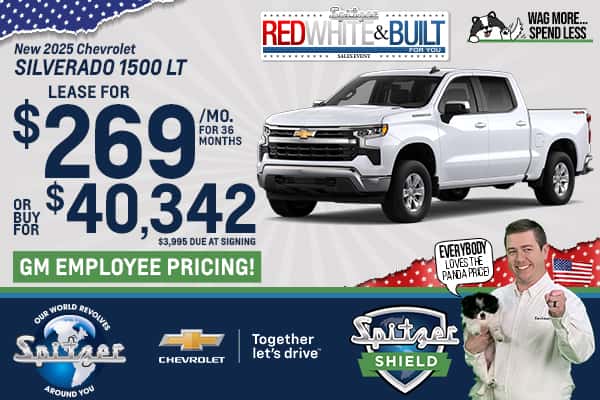 New 2025 Chevrolet Silverado 1500 LT - Lease for $269 a Month for 36 Months or Buy for $40,342 
