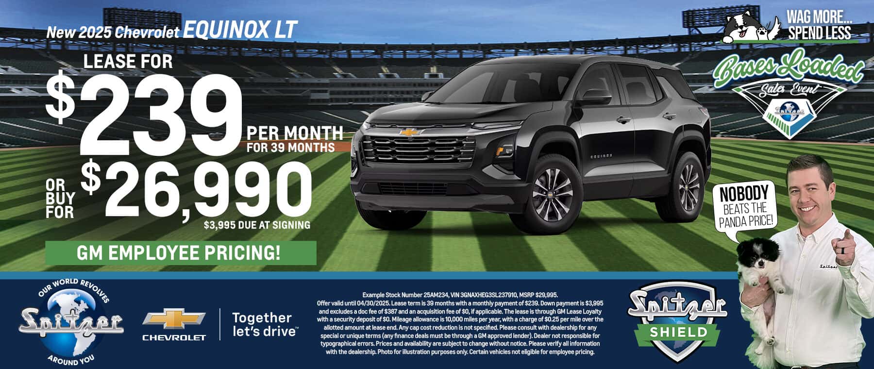 03/04.2025_Carrera_Lease a 2025 Chevrolet Equinox LT for $239 a Month for 39 Months or Purchase for $26,990!