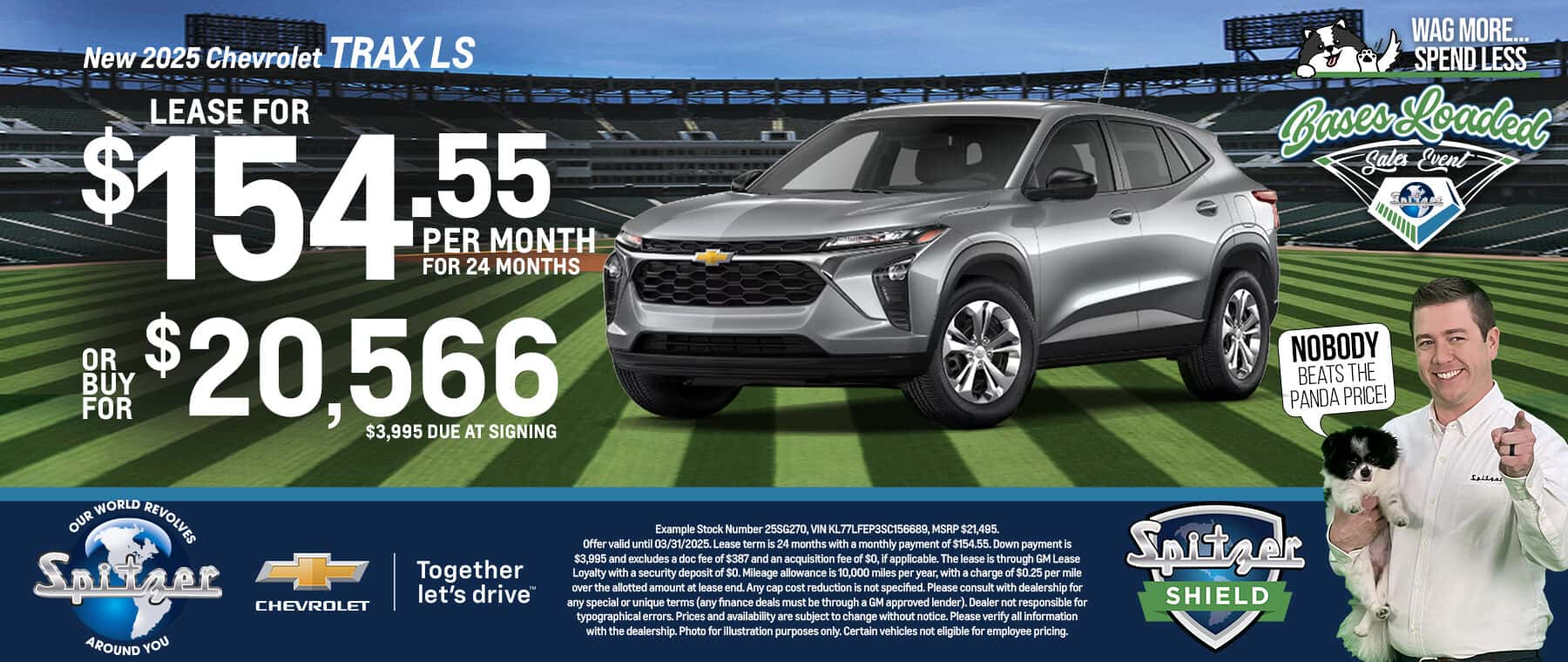 03/04.2025_Carrera_Lease a New 2025 Chevrolet Trax LS for $154.55 for 24 Months or Buy for $20,566!
