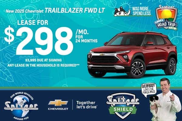2025 Chevrolet Trailblazer FWD LT -  - Lease for $298/mo for 24 Months 