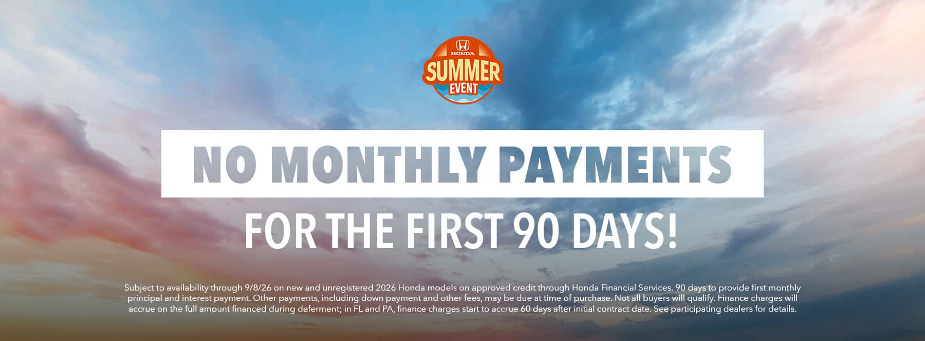 90 Days No Payments