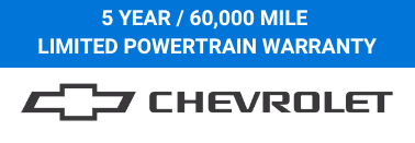 5 YEAR / 60,000 MILE LIMITED POWERTRAIN WARRANTY LIF CHEVROLET