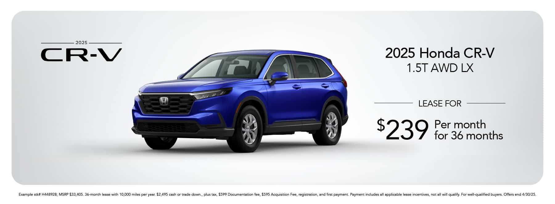 CR-V Offer