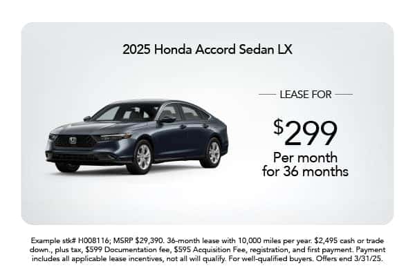 New 2025 Honda Accord Sedan LX
