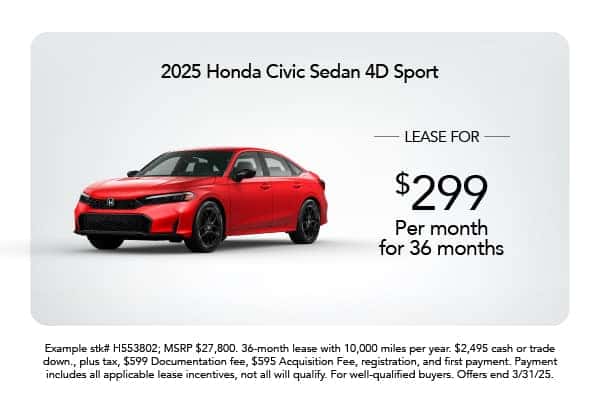 New 2025 Honda Civic Sedan Sport