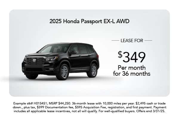 New 2025 Honda Passport EX-L AWD