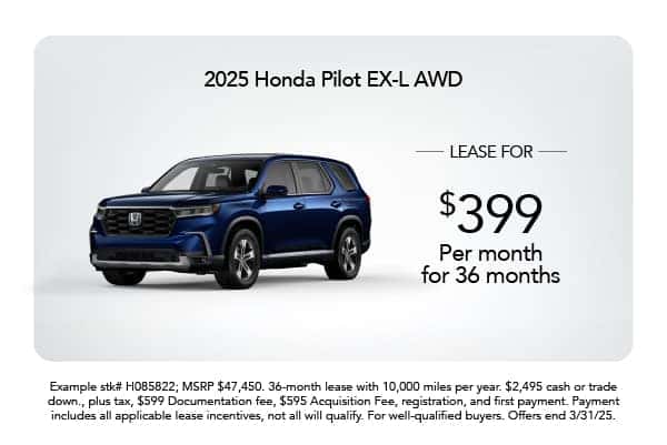 New 2025 Honda Pilot EX-L AWD