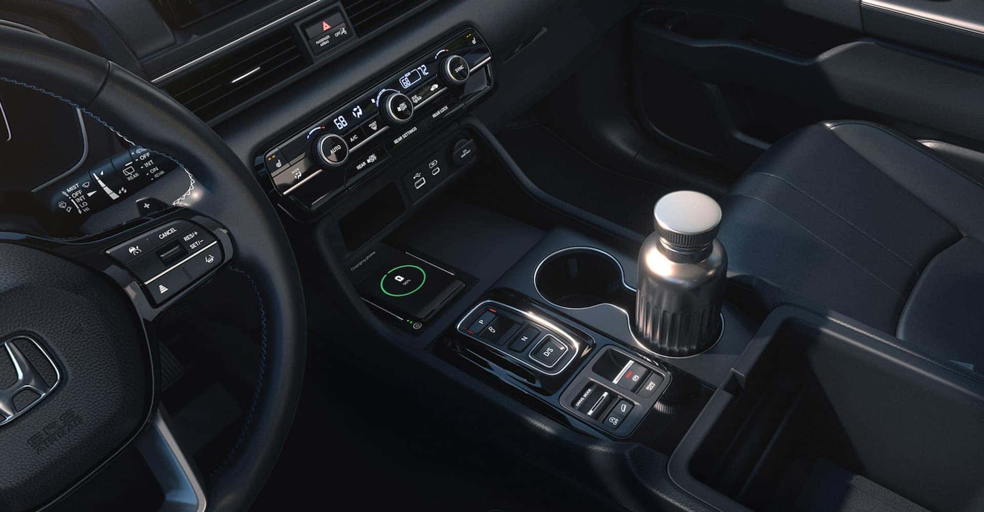Center console on Honda Pilot 2025