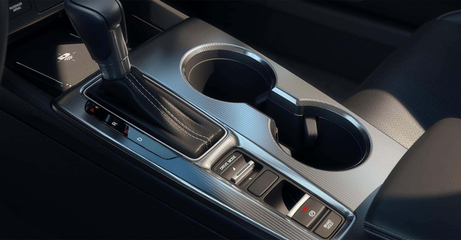 2025 Honda Civic Sedan gearshift and cup holders