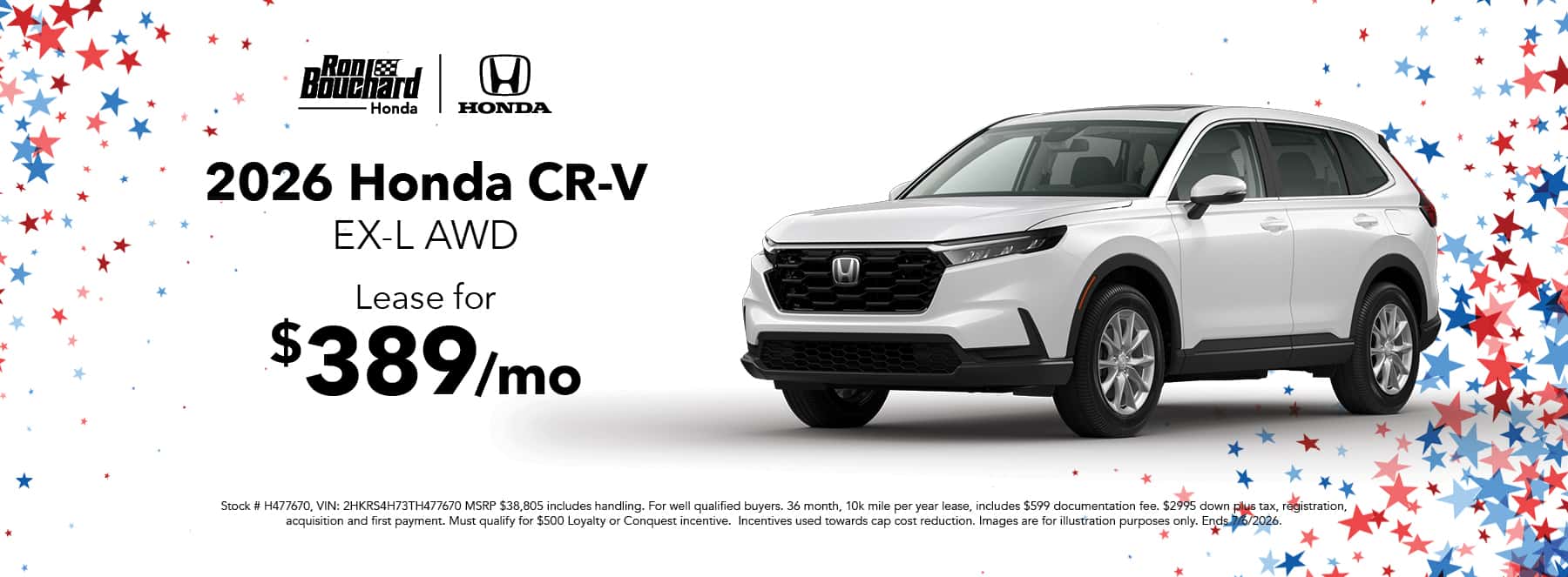 June CRV Offer
