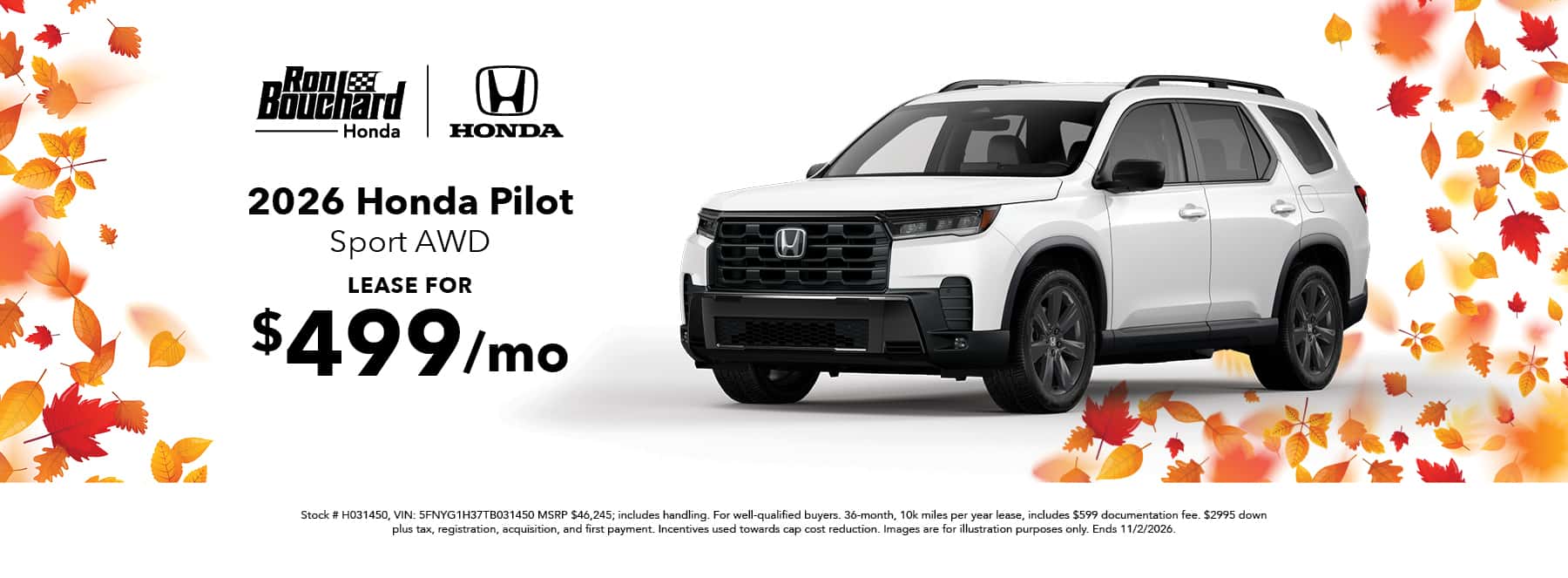 2026 Honda Pilot Sport AWD