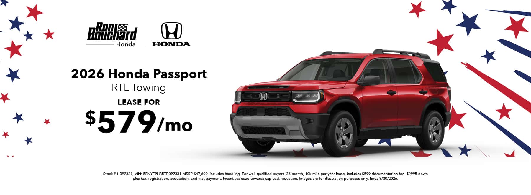 2026 Honda Passport RTL Towing