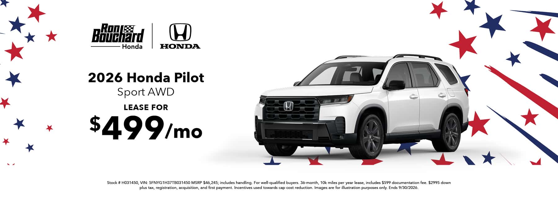 2026 Honda Pilot Sport AWD