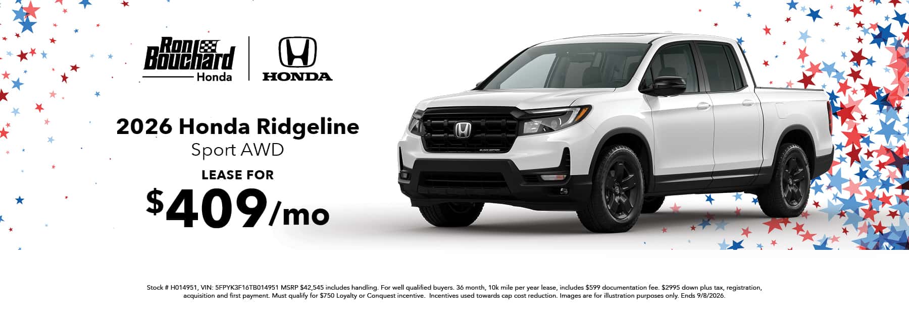 2026 Honda Ridgeline Sport AWD