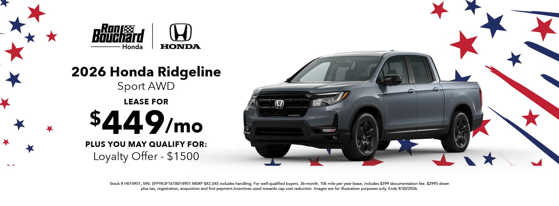 2026 Honda Ridgeline Sport AWD