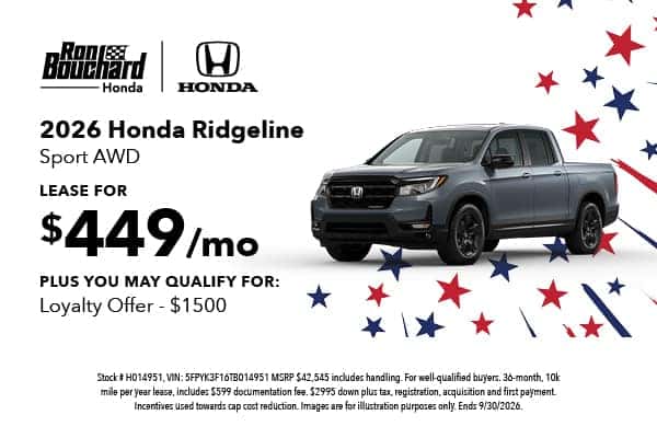 2026 Honda Ridgeline Sport AWD 