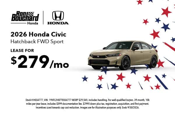 2026 Honda Civic Hatchback FWD Sport