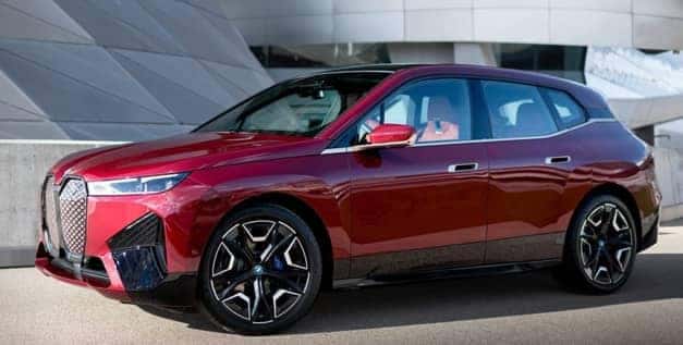 Red BMW iX